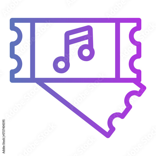 ticket Gradient icon