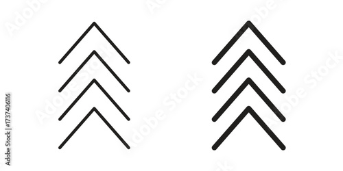 Chevrons icon vector sign symbol