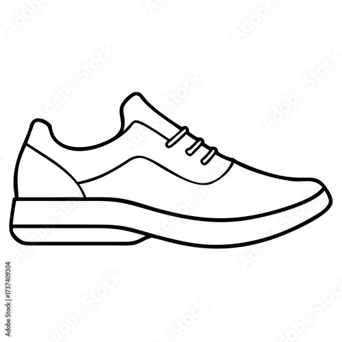 Scalable vector running shoe icon illustration for general platforms in svg format versatile and high-quality graphics isolated on transparent background