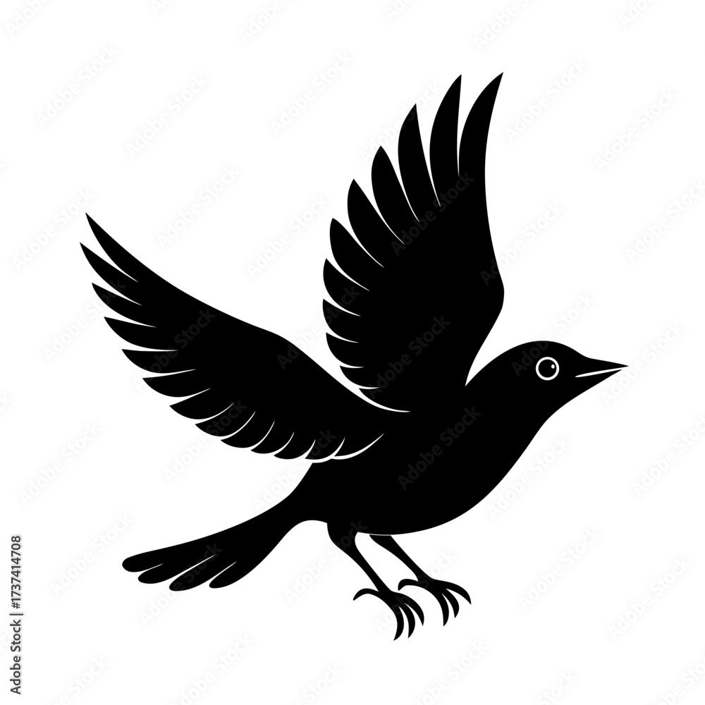 Obraz premium Bird Hopping – Playful Movement in Nature