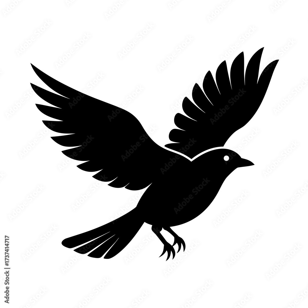 Fototapeta premium Bird Landing – Graceful Touchdown in Nature