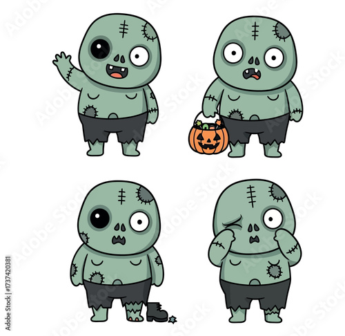 set of zombie