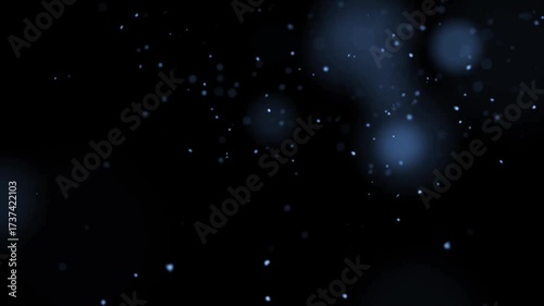Abstract Floating Dust and Falling Snow Particles Overlay