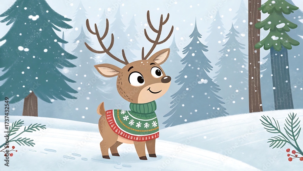 Naklejka premium Festive Christmas Holiday Background with Winter Snow and Decorations
