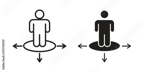 Decision making icon vector sign symbol