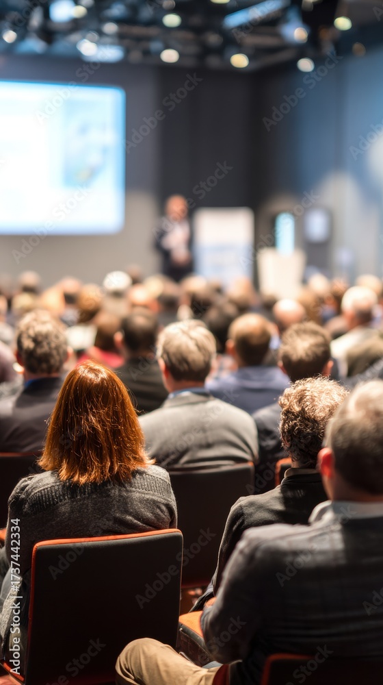 Fototapeta premium Engaged Audience Attends Professional Conference