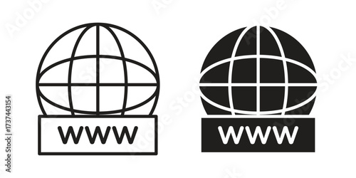 Domain icon vector sign symbol