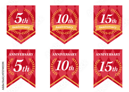 周年記念バナーセット（フラッグデザイン