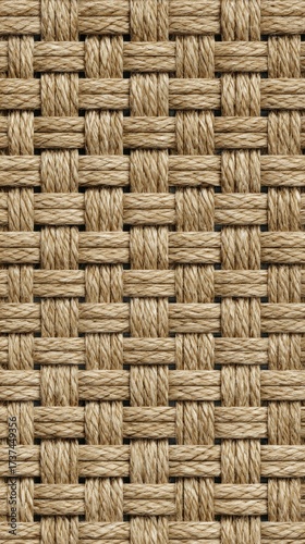Intricate Natural Fiber Woven Texture