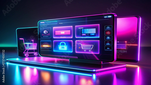 Electronics Shop Website Mockup – Ultra Realistic 8K Responsive E-Commerce UI/UX Design Template