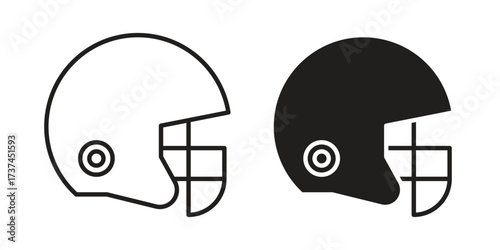 Football helmet icon vector sign symbol
