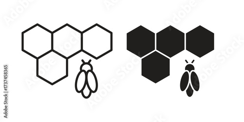 Honeycomb icon vector sign symbol