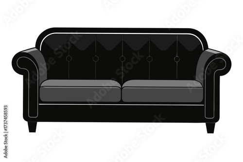 sofa isolated on white