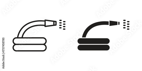 Hose icon vector sign symbol