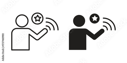 Influencer icon vector sign symbol