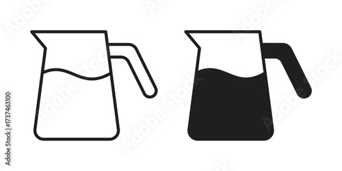 Jug icon vector sign symbol