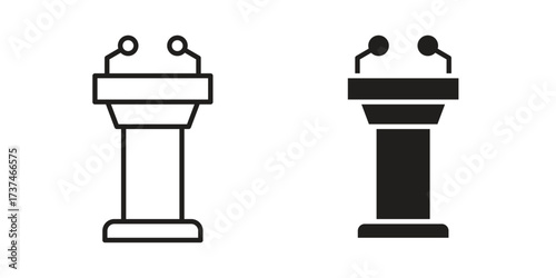 Lectern icon vector sign symbol