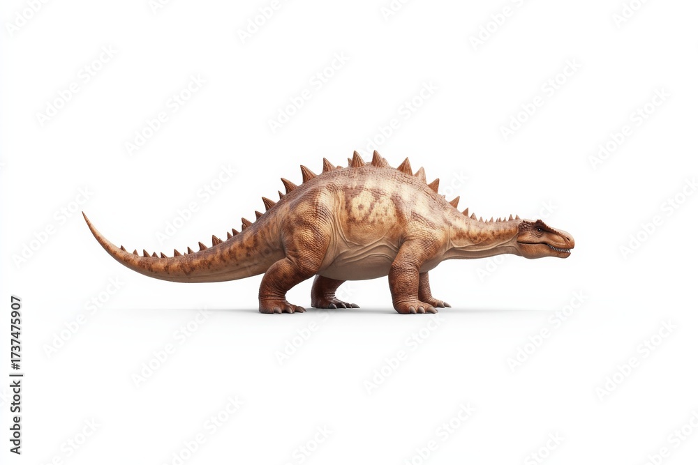 Fototapeta premium Realistic kentrisaurus dinosaur depiction for educational purposes