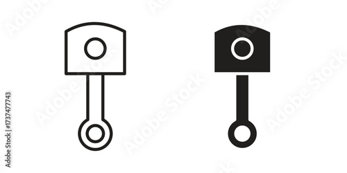 Piston icon vector sign symbol
