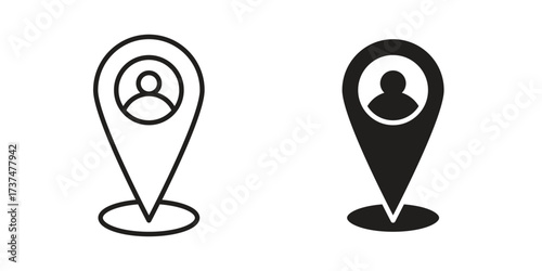 Placement icon vector sign symbol