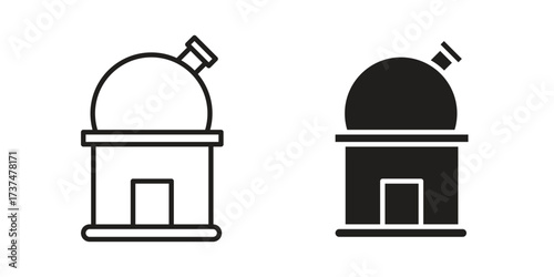 Planetarium icon vector sign symbol