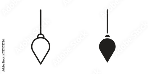 Plumb bob icon vector sign symbol