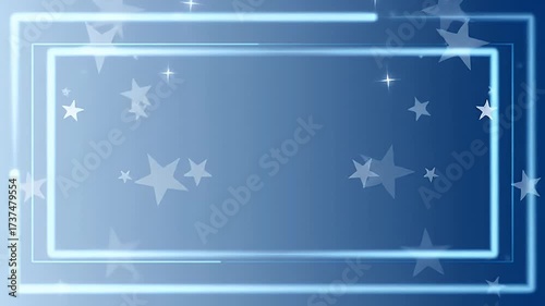Minimalist Christmas-themed banner, blue to silver gradient background