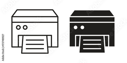 Printer icon vector sign symbol