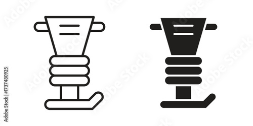 Rammer icon vector sign symbol