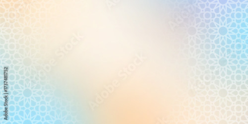 Bild auf Leinwand Abstract Arabesque background with traditional ornament, ramadan islamic design
