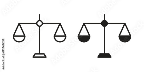 Scale icon vector sign symbol