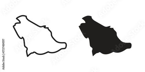 Saudi arabia icon vector sign symbol