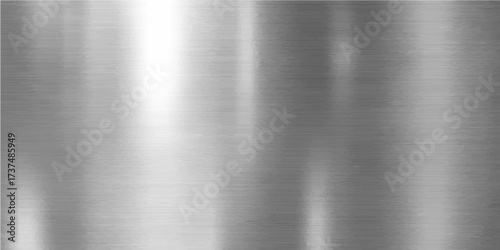 A sleek brushed metal texture provides a polished silver and gray metallic background for an industrial surface plate