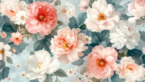 Floral Pattern Aesthetic Wallpaper