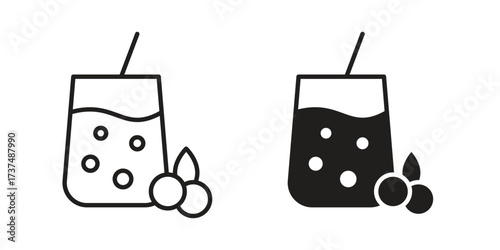 Smoothies icon vector sign symbol