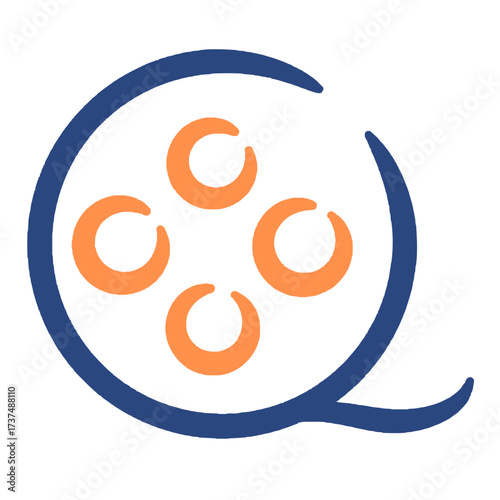 Film reel movie production recording symbol