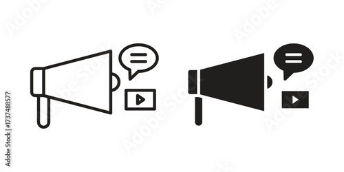 Social campaign icon vector sign symbol