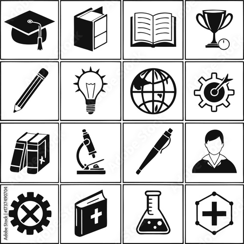 
Educational and School Icons Collection