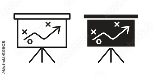 Strategical planning icon vector sign symbol