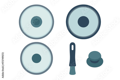 Kitchen tools for food preparation displayed on a clean surface
