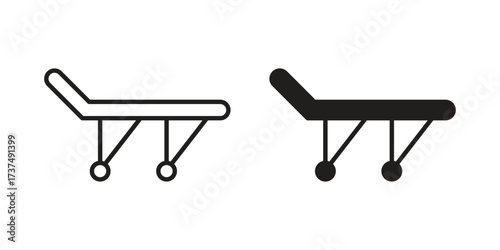 Stretcher icon vector sign symbol