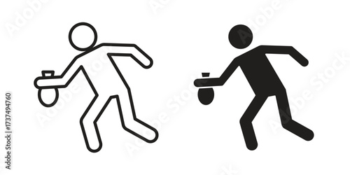 Thief icon vector sign symbol