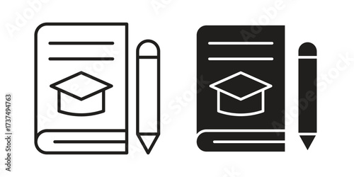 Thesis icon vector sign symbol