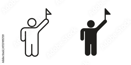 Tour guide icon vector sign symbol