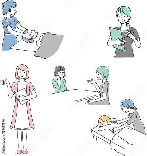 エステサロンでのシーン
