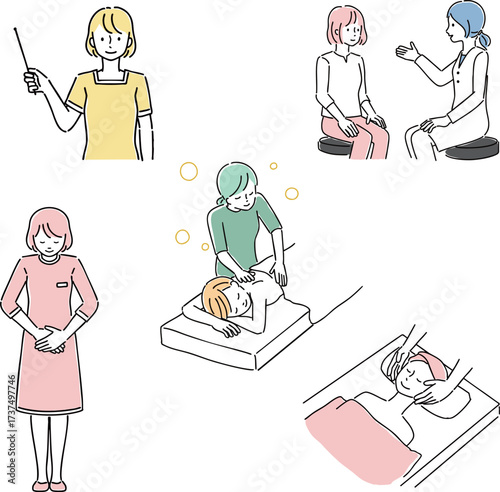 エステサロンでのシーン