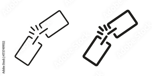 Weak icon vector sign symbol