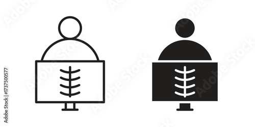 X ray icon vector sign symbol