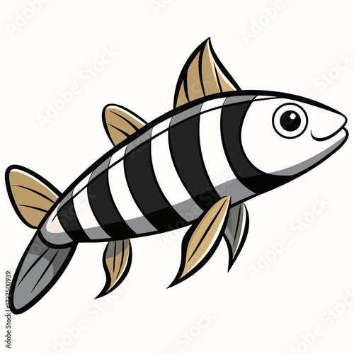 fish on a white background