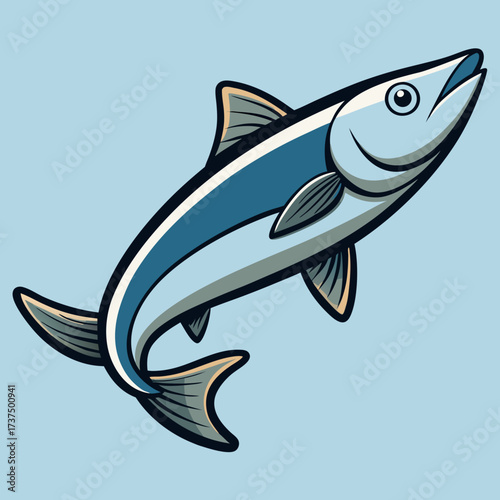 vector illustration of a fish